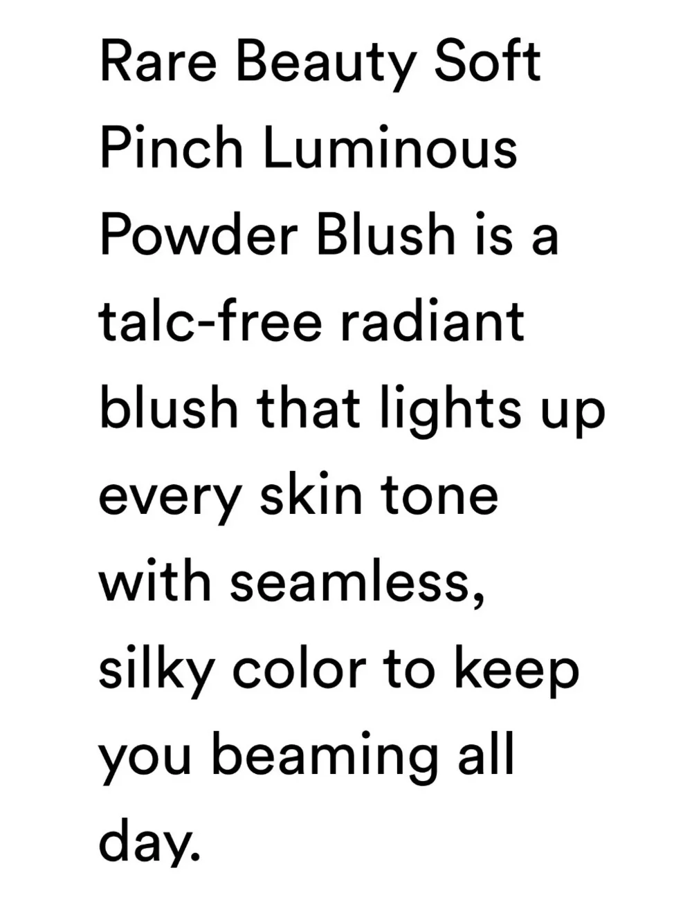 Rare Beauty Soft Pinch Luminous Powder Blush
